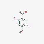 Structure of 2,5-DIFLUORO-4-HYDROXYBENZALDEHYDE