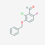 Structure of 3-(BENZYLOXY)-2-CHLORO-6-FLUOROBENZALDEHYDE