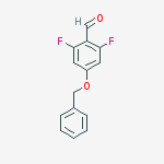 Structure of 2,6-difluoro-4-(phenylmethoxy)Benzaldehyde