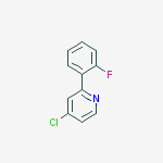 4-Chloro-2-(2-fluorophenyl)pyridine结构式