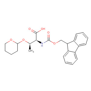 Structure of L-Threonine,N-[(9H-fluoren-9-ylmethoxy)carbonyl]-O-(tetrahydro-2H-pyran-2-yl)-