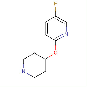 Pyridine, 5-fluoro-2-(4-piperidinyloxy)-结构式