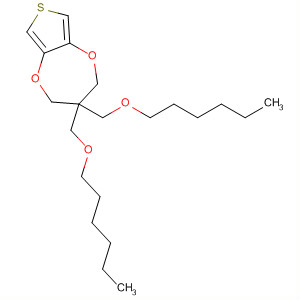 Structure of 2H-Thieno[3,4-b][1,4]dioxepin, 3,3-bis[(hexyloxy)methyl]-3,4-dihydro-