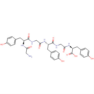 Structure of L-Tyrosine, N-[N-[N-[N-(N-glycyl-L-tyrosyl)glycyl]-L-tyrosyl]glycyl]-