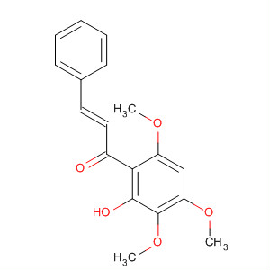 Structure of 2-Propen-1-one, 1-(2-hydroxy-3,4,6-trimethoxyphenyl)-3-phenyl-, (2E)-