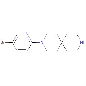 Structure of 3,9-Diazaspiro[5.5]undecane, 3-(5-bromo-2-pyridinyl)-