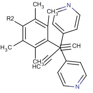 Pyridine, 4,4'-[(2,3,5,6-tetramethyl-1,4-phenylene)di-2,1-ethynediyl]bis-结构式