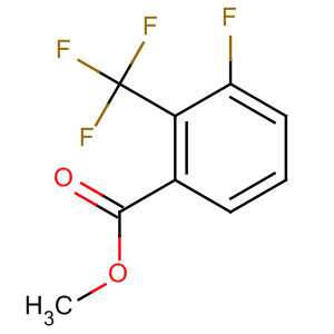 Structure of Benzoic acid, 3-fluoro-2-(trifluoromethyl)-, methyl ester