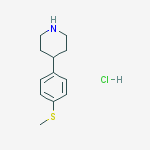 Structure of 4-(4-(Methylthio)phenyl)piperidine hydrochloride