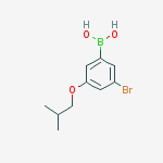 Structure of 3-Bromo-5-isobutoxyphenylboronic acid