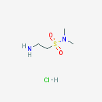 Structure of 2-amino-N,N-dimethylethane-1-sulfonamide hydrochloride