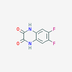 2,3-Quinoxalinedione, 6,7-difluoro-1,4-dihydro-结构式