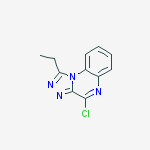 Structure of 4-chloro-1-ethyl-[1,2,4]triazolo[4,3-a]quinoxaline