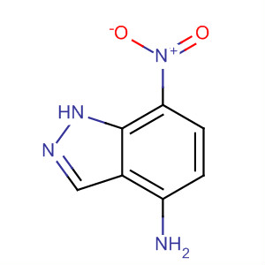 Structure of 1H-Indazol-4-amine, 7-nitro-