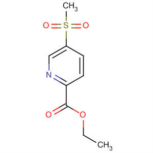 Structure of 2-Pyridinecarboxylic acid, 5-(methylsulfonyl)-, ethyl ester