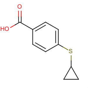 Structure of Benzoic acid, 4-(cyclopropylthio)-