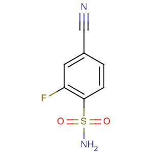 Benzenesulfonamide, 4-cyano-2-fluoro-结构式