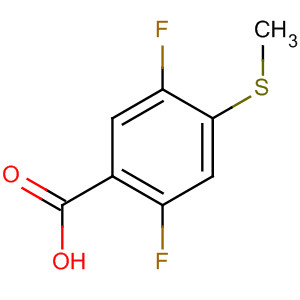 Structure of Benzoic acid, 2,5-difluoro-4-(methylthio)-