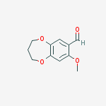 Structure of 8-METHOXY-3,4-DIHYDRO-2H-1,5-BENZODIOXEPINE-7-CARBALDEHYDE 95%