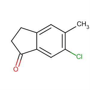 Structure of 6-chloro-5-Methyl-2,3-dihydroinden-1-one