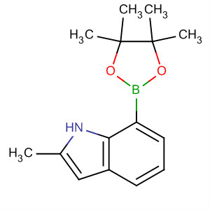 Structure of 2-METHYL-7-(4,4,5,5-TETRAMETHYL-1,3,2-DIOXABOROLAN-2-YL)-1H-INDOLE