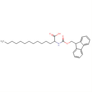 Structure of Tetradecanoic acid, 2-[[(9H-fluoren-9-ylmethoxy)carbonyl]amino]-