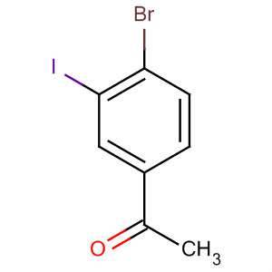 Structure of Ethanone, 1-(4-bromo-3-iodophenyl)-