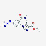 Structure of ethyl 8-azido-5-methyl-6-oxo-5,6-dihydro-4H-imidazo[1,5-a][1,4]benzodiazepine-3-carboxylate