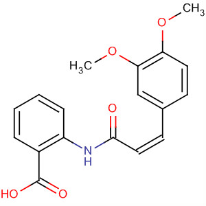 Benzoic acid, 2-[[3-(3,4-dimethoxyphenyl)-1-oxo-2-propenyl]amino]-,(Z)-结构式