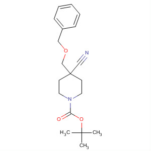 Structure of TERT-BUTYL 4-(BENZYLOXYMETHYL)-4-CYANOPIPERIDINE-1-CARBOXYLATE