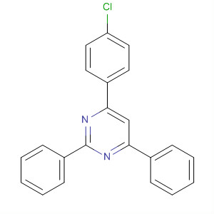 Structure of Pyrimidine, 4-(4-chlorophenyl)-2,6-diphenyl-