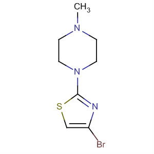 2-(4-METHYLPIPERAZIN-1-YL)-4-BROMOTHIAZOLE结构式