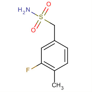 Chemical structure of Benzenemethanesulfonamide, 3-fluoro-4-methyl-
