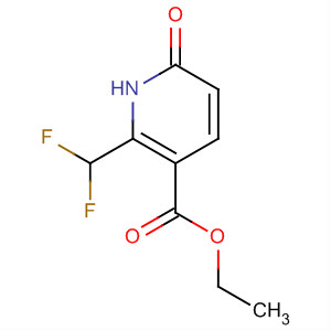 Structure of 3-Pyridinecarboxylic acid, 2-(difluoromethyl)-1,6-dihydro-6-oxo-, ethylester