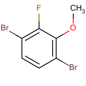 Chemical structure of Benzene, 1,4-dibromo-2-fluoro-3-methoxy-