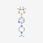 Structure of 2-(4-Isopropyl-Piperazin-1-Yl) Pyridine-5-Boronic Acid Pinacol Ester