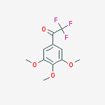 2,2,2-Trifluoro-1-(3,4,5-trimethoxyphenyl)ethanone结构式