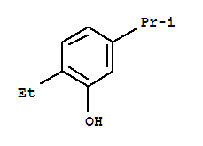 Structure of Phenol,2-ethyl-5-(1-methylethyl)-