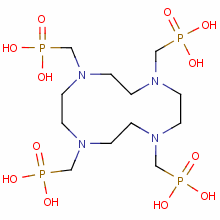 Structure of 1,4,7,10-TETRAAZACYCLODODECANE-1,4,7,10-TETRAYL-TETRAKIS(METHYLPHOSPHONIC ACID)