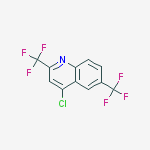 Structure of 4-CHLORO-2,6-BIS(TRIFLUOROMETHYL)QUINOLINE