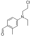 4-(N-乙基-N-氯乙基)氨基-2-甲基苯甲醛结构式