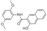 N-(2,5-二甲氧基苯基)-3-羟基-2-萘甲酰胺结构式