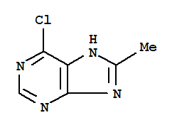 6-CHLORO-8-METHYL-PURINE结构式