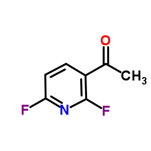 Structure of 1-(2,6-DIFLUORO-3-PYRIDINYL)-ETHANONE