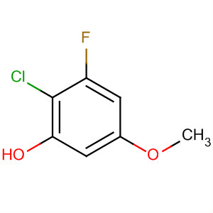 Phenol,  2-chloro-3-fluoro-5-methoxy-结构式