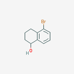 5-bromo-1,2,3,4-tetrahydronaphthalen-1-ol结构式