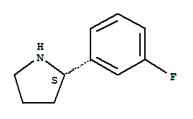 Structure of (S)-2-(3-Fluorophenyl)pyrrolidine