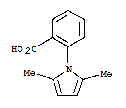 Structure of 2-(2,5-DIMETHYL-1H-PYRROL-1-YL)BENZOIC ACID