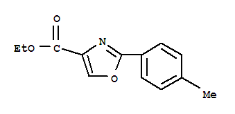Structure of 2-P-TOLYL-OXAZOLE-4-CARBOXYLIC ACID ETHYL ESTER