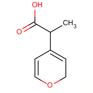 2H-Pyran-4-acetic acid, tetrahydro-a-methyl-结构式